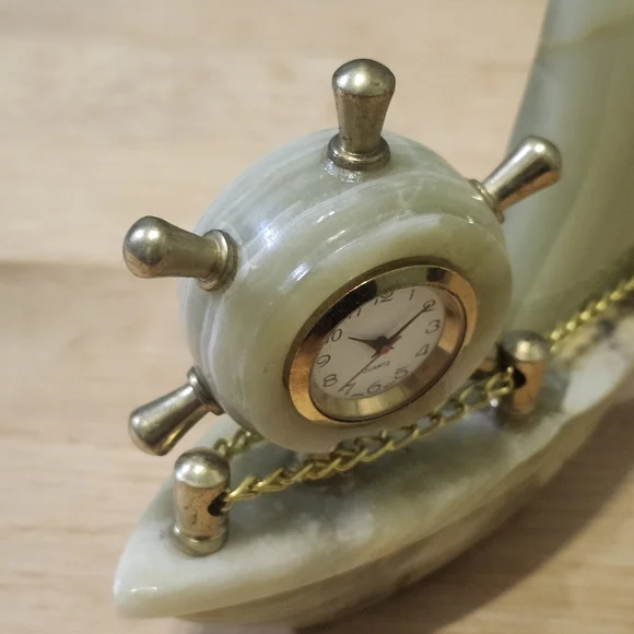 Vintage Natural Onyx Marble Curved Boat size  5" - Picture 8 of 8